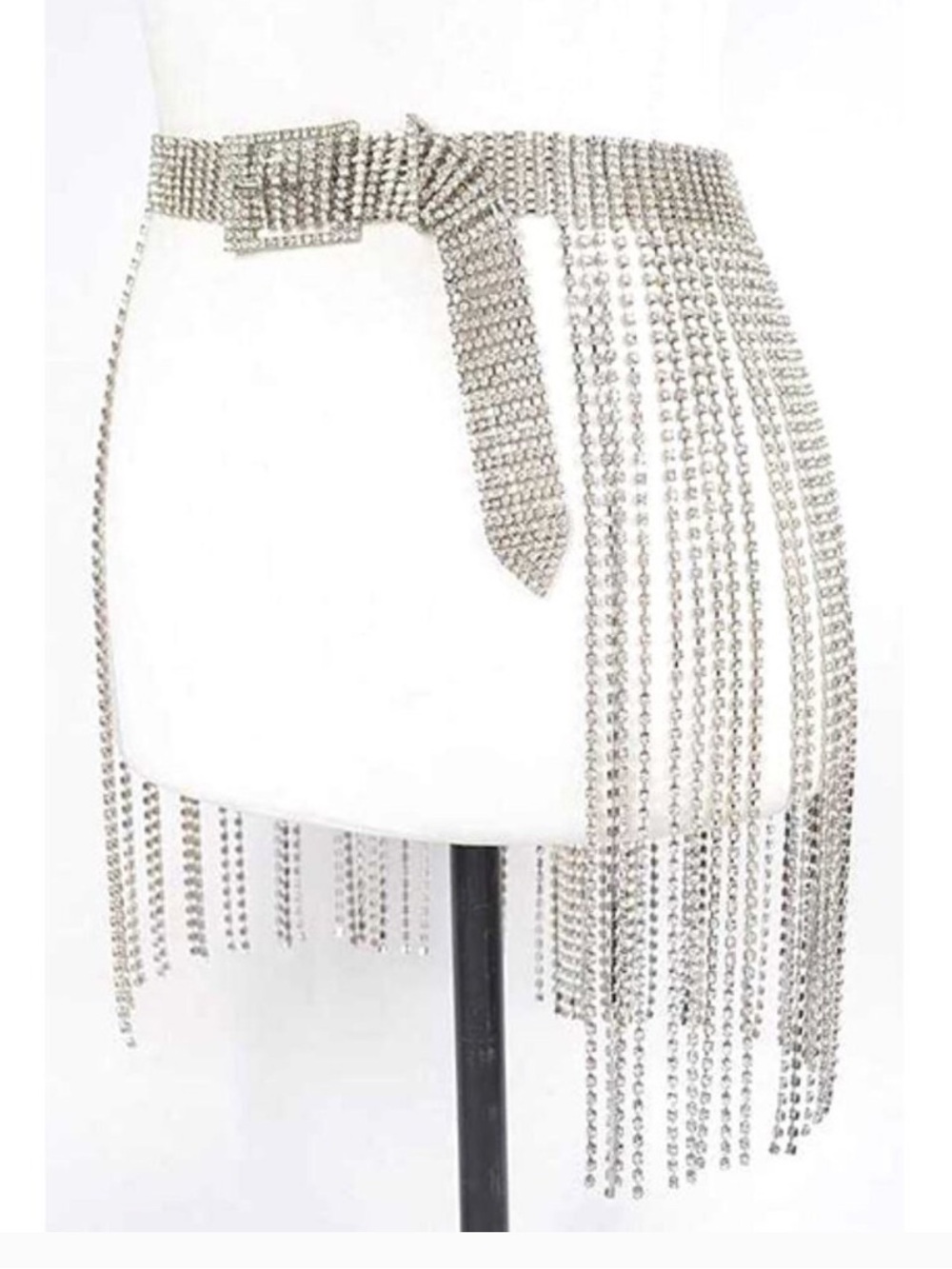 NWT Rhinestone Fringe Belt - Picture 5 of 5